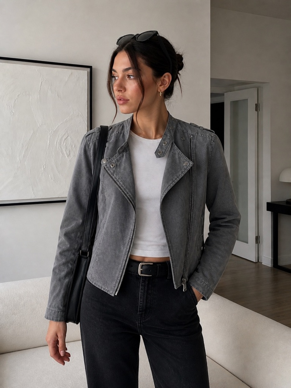 Staccato Women's Charcoal Jacket - Size Small